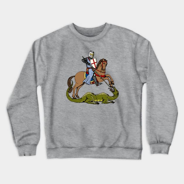 13th Century Saint George Crewneck Sweatshirt by AzureLionProductions